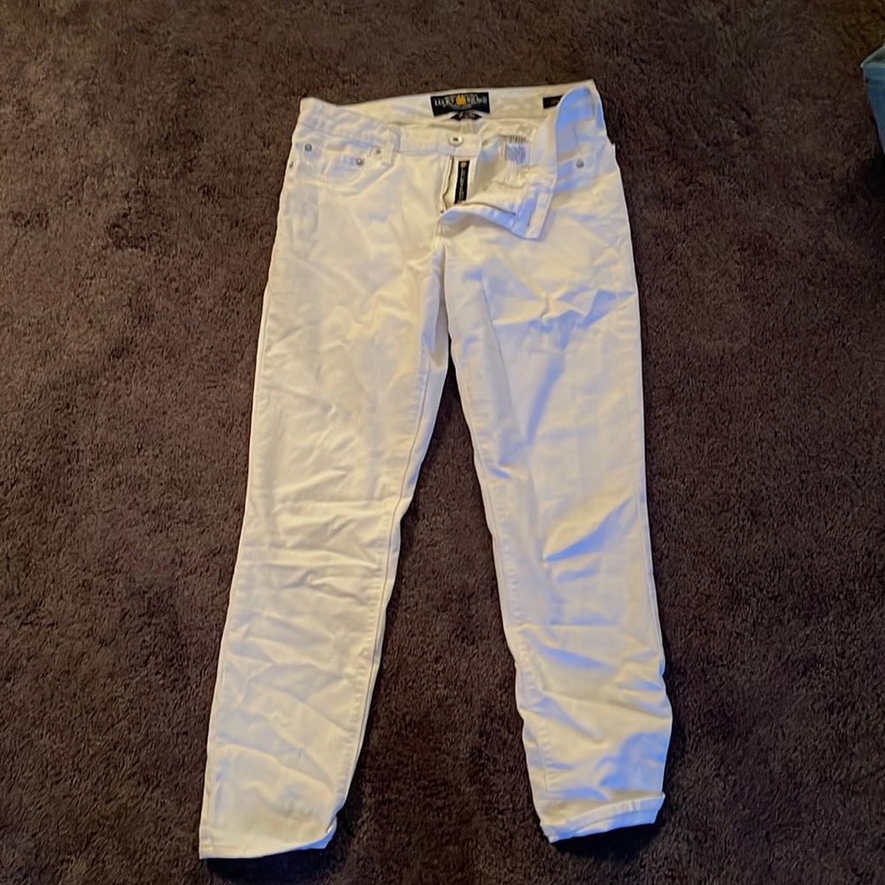 White lucky brand jeans